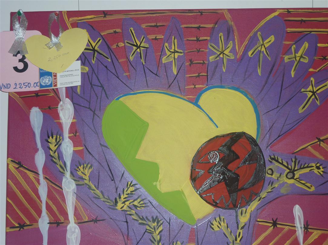 Paintings on prevention of gender violence
